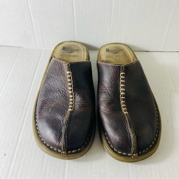Dr. Martens Women's Closed Toe Mule Brown Leather Clogs Size:5 - Picture 1 of 10
